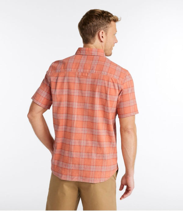 Men's Stonecoast Hemp Shirt, Short-Sleeve, Slightly Fitted Untucked Fit