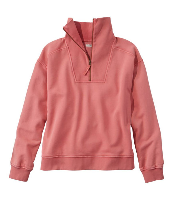 Women's Sunwashed Sweats, Quarter-Zip