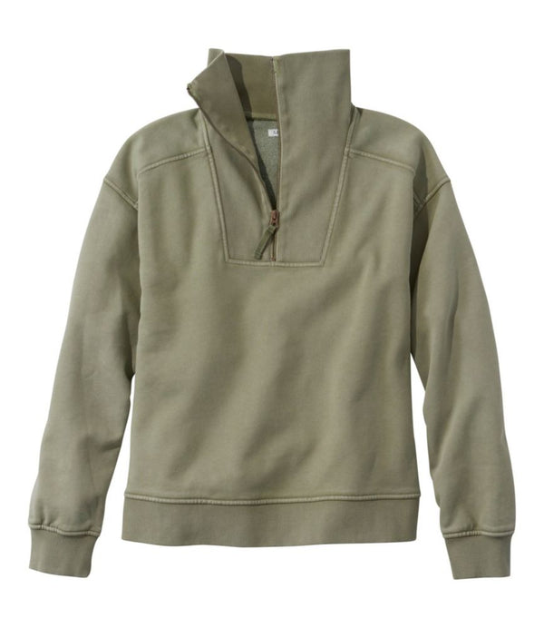 Women's Sunwashed Sweats, Quarter-Zip