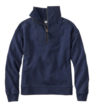 Women's Sunwashed Sweats, Quarter-Zip
