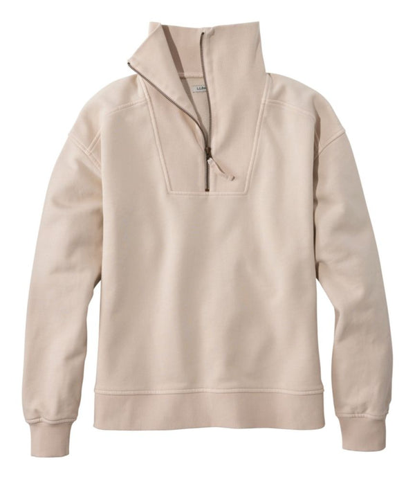 Women's Sunwashed Sweats, Quarter-Zip
