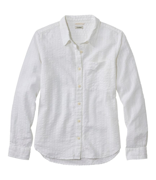 Women's Bean's Seacoast Seersucker Big Shirt