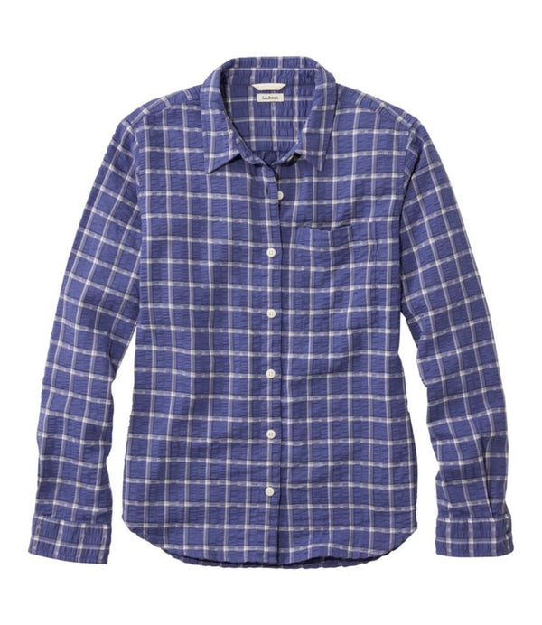 Women's Bean's Seacoast Seersucker Big Shirt