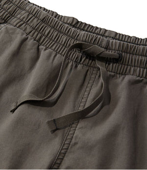 Women's Lakewashed Pull-on Chinos, Mid-Rise Wide-Leg Crop