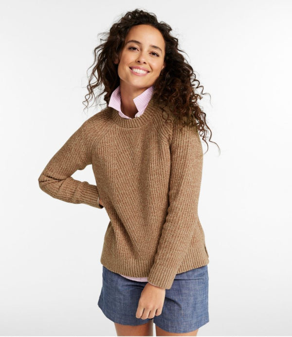 Women's Mariner Shaker Sweater, Crewneck