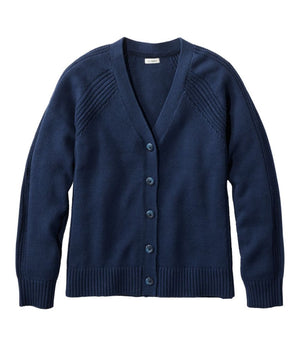 Women's Mariner Shaker Sweater, V-Neck Cardigan