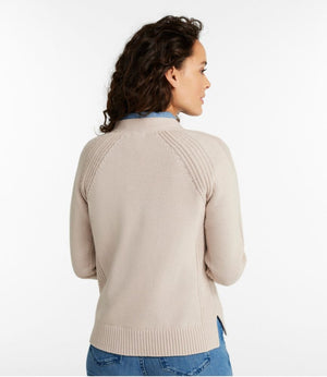 Women's Mariner Shaker Sweater, V-Neck Cardigan