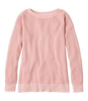 Women's Sunwashed Waffle Sweater, Pullover