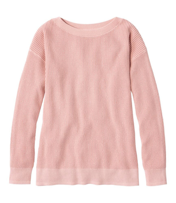 Women's Sunwashed Waffle Sweater, Pullover