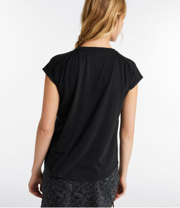 Women's Streamside Tee, Short-Sleeve Ruched Crew
