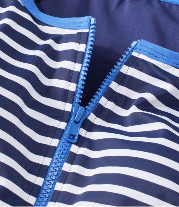 Women's Coastal Essentials Swimwear, Long-Sleeve Tanksuit Print