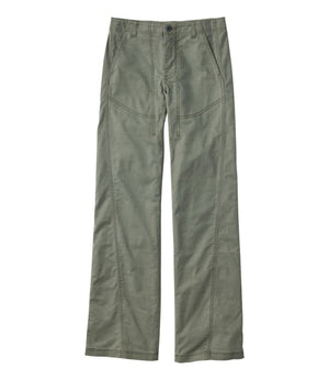 Women's Signature Cotton/TENCEL™ Utility Pants, High-Rise Wide-Leg