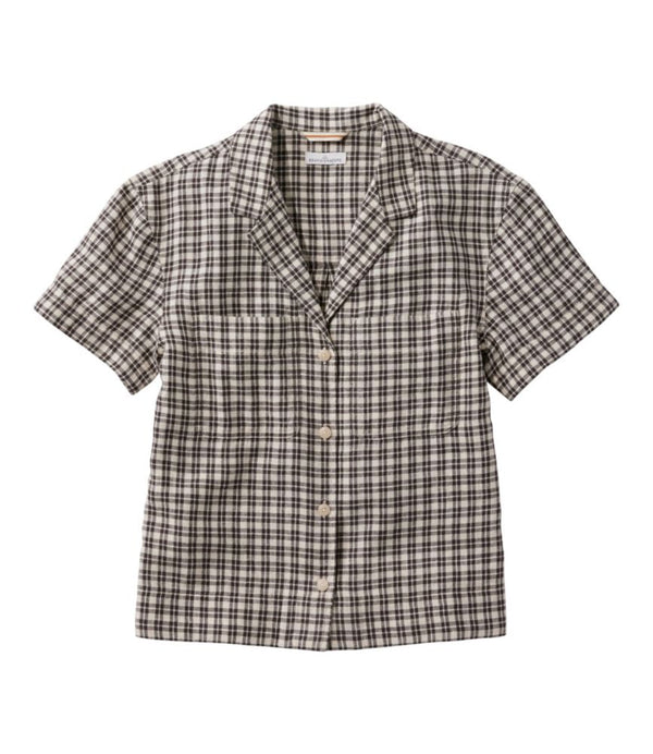 Women's Signature Hemp/Cotton Camp Shirt, Short-Sleeve