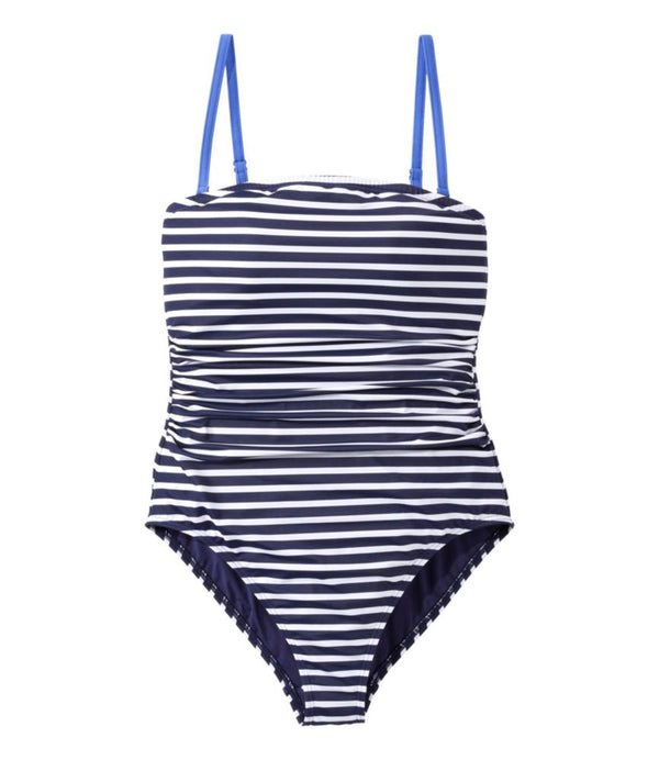 Women's Coastal Essentials Swimwear, Bandeau Tanksuit Print