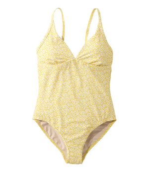 Women's Coastal Essentials Swimwear, V-Neck Tanksuit Print