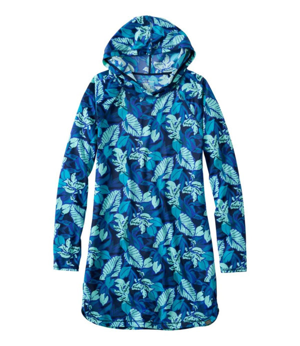Women's SunSmart® UPF 50+ Sun Shirt, Hooded Tunic Print
