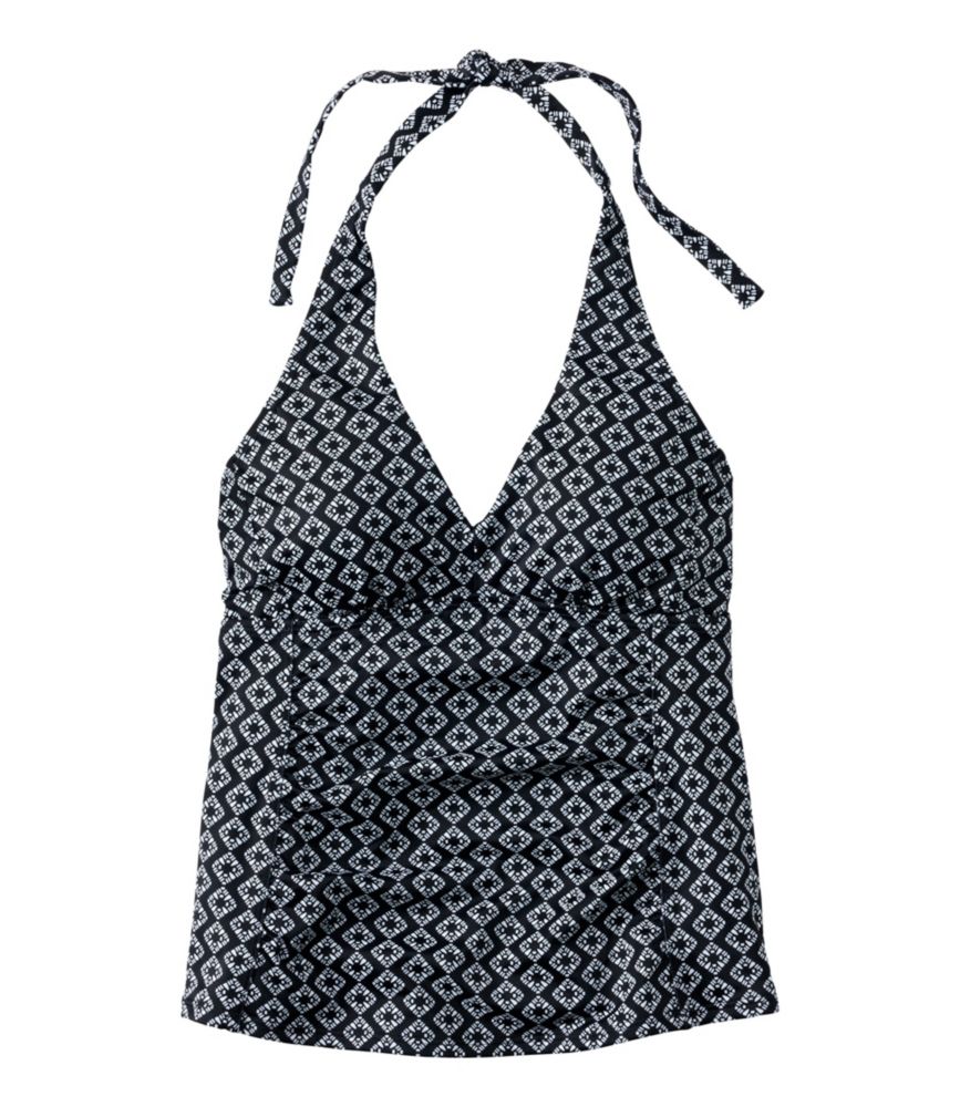 Women's BeanSport Swimwear, Halter Tankini Top Print