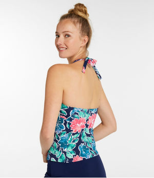 Women's BeanSport Swimwear, Halter Tankini Top Print