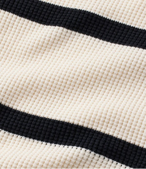 Women's Sunwashed Waffle Sweater, Pullover Stripe