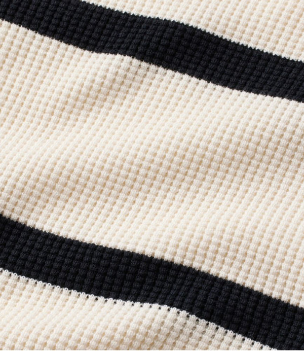 Women's Sunwashed Waffle Sweater, Pullover Stripe