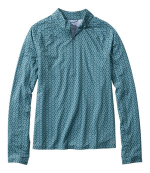 Women's Access Trail Pullover, Long-Sleeve Quarter-Zip Print