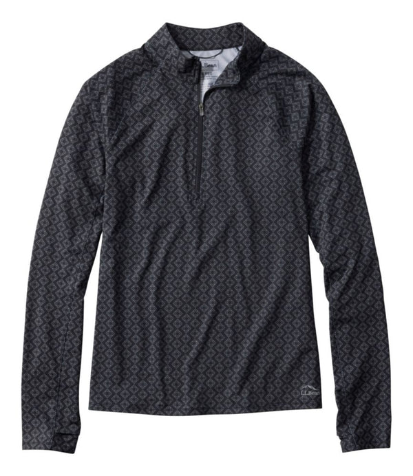 Women's Access Trail Pullover, Long-Sleeve Quarter-Zip Print