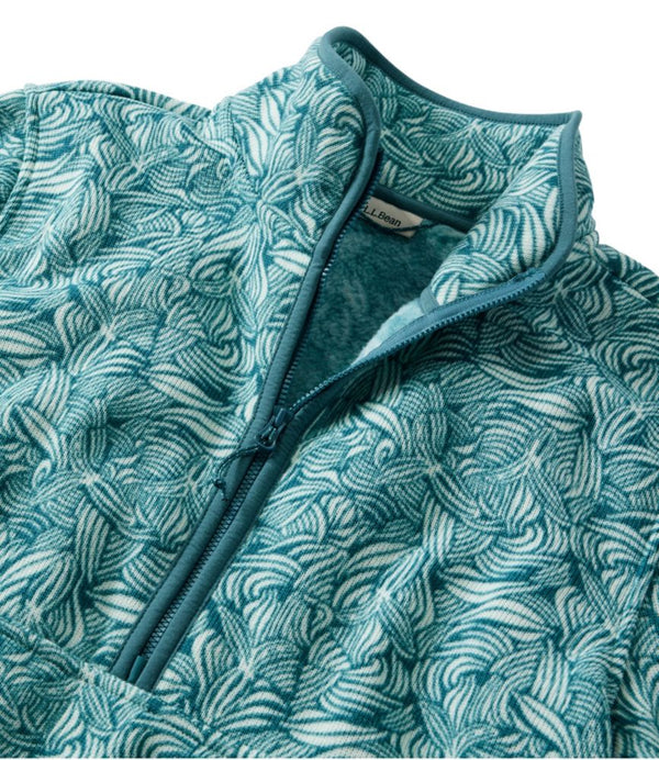 Women's L.L.Bean Sweater Fleece Half-Zip Pullover, Print