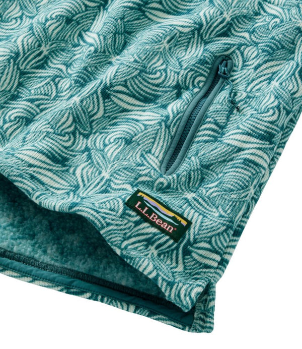 Women's L.L.Bean Sweater Fleece Half-Zip Pullover, Print