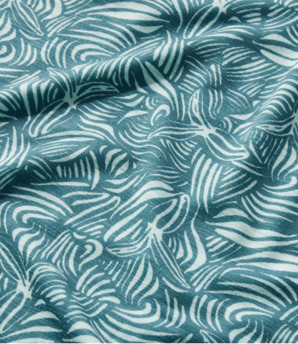 Women's Streamside Tee, Short-Sleeve Ruched Crew Print